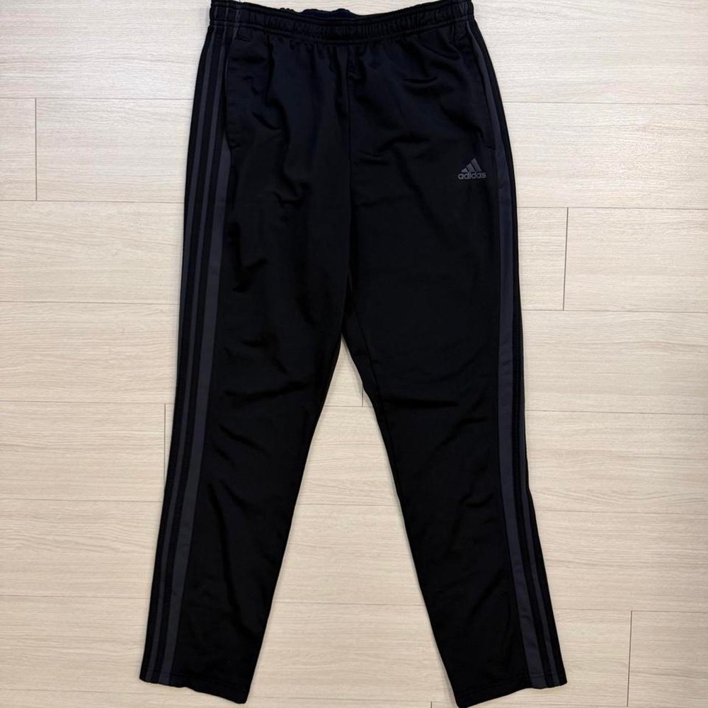 Adidas Primegreen Black Regular Fit Track Pants Mens Size Large Gym Casual